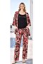 Women's Summer Modal Printed Triple Set 15-18 - 4