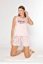 Summer Women's Set with Suspender Shorts - Viscose Fabric - Comfortable and Stylish 760-308 - 2