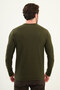 Slim Fit Long Sleeve Crew Neck Men's T-Shirt Khaki - 36679.21K - 3