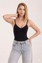 Firming Bodysuit Corset Black Color Body Snap Strap Push Up Effective Body Shaper - 8