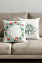 Set of 2 Christmas Themed Decorative Throw Pillow Covers - Merry Christmas, Kokina