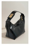 Zippered Gold Buckled Arm and Clutch Bag