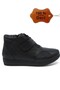 Women's Black Genuine Leather Comfort Full Orthopedic Mother Boots - 2