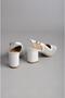 Seç 991 Genuine Leather Women's Shoes with Heel (Heel: 7.5cm) White - 7