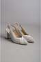 Seç 991 Genuine Leather Women's Shoes with Heel (Heel: 7.5cm) White