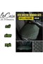 Ergonomic, Orthopedic, Faux Leather Quilted Luxury Lacasa Car Seat Cover-Cushion (Set of 3) Syh-Green