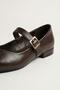 Brown Pointed Toe Ballet Flats 7042 - 3