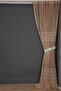 Osmanli Model Mink Color Single Wing Sewn Pleated Background Curtain 300*260 cm - 8