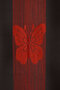 Kelebek Model Red Color Rope Curtain Ready Made Buttons Sewn Rope Curtain 300*270 cm - 3