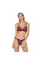 Purple Narrow Fit Velvet Aura Lace Bra Panty Set - 3