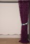 Vakko Model Purple Color Rope Curtain Ready Made Buttons Sewn on Rope Curtain 300*270 cm - 8
