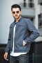 Abuja Slim Fit Zipper Detailed Stand Collar Water Repellent Men's Seasonal Coat - 3