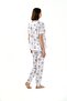 Half Sleeve Women's Pajama Set Bpj1852 - 2