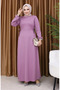 Pleated dress 5110-02 dusty rose