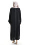 Double Sided Abaya Dress 5115-01 Black - 7