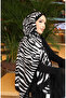 شال كابري منقوش 70353-01 أسود إكرو