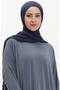 Batwing sleeve casual dress 2000-16 grey - 3