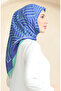 Cobalt Blue Green Soft Cotton Scarf - 19089-06 - 2