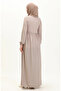 Waist pleated dress 0575-09 mink - 5