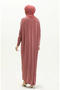 Bat sleeve loose dress 2000-18 powder - 5