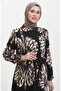 Ruffled belted dress with skirt 50171-02 black - 4