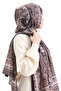 نمط عرقي شال ناعم 70295-12 بني - 3