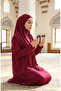 Practical prayer dress with bag 1973-04 plum - 4
