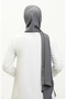 Aymina Silk Cotton Scarf 8612-12 Charcoal Grey - 3