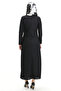 Belt Detailed Suit Look Dress 4736-03 Black - 5