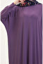 Bat sleeve loose dress 2000-25 light lilac - 4