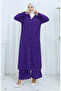 Buttoned Cardigan and Trousers Two-Piece Set 0138-07 Purple - 2