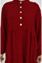 Plus Size Viscose Dress 4068-05 Burgundy - 5
