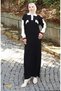Knitwear Polo Neck Pocket Detailed Dress 0507-02 Black - 3