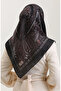 Ethnic Amber Scarf 70279-07 Black Claret Red - 3