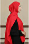 Madame Mary Baklava Jacquard Shawl 19087-08 Red - 3