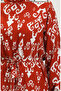 Viscose Dress with Trim 0385-02 Terracotta Color - 4