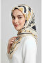 وشاح منقوش بالكركم 70326-11 رغوة العسل - 2