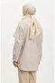 Linen blended striped shirt 4819-02 mink - 5