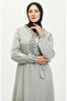 Glittery Linen Belted Dress 81863-06 Mint Green - 4