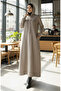 Two Yarn Ka Hooded Por Dress 0190A-02 Milky Coffee