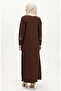 Stone Printed dress 0406-07 dark brown - 7