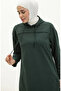Double Yarn Tracksuit Set 3034-09 Dark Green - 4