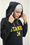 Hooded Sweatshirt 23107-01 Navy Gold - 4