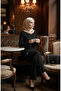 Arma Detailed Corded Fabric Tunic Pants Double Suit 0232-01 Black - 2