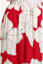 Viscose Fabric Elastic Waist Ruffle Skirt 2012E-02 Fuchsia - 3