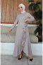 Side Tie Dress 1907-05 Beige Beige