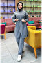 Two Thread Waist Drawstring Tracksuit Suit 03070-06 Anthracite - 2