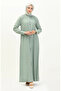 Double button viscose dress 5110-04 water green