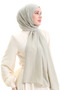 شال قطني ناعم 70283-41 أخضر مخملي - 3