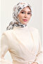 وشاح كريستال منقوش 70288-06 بيج